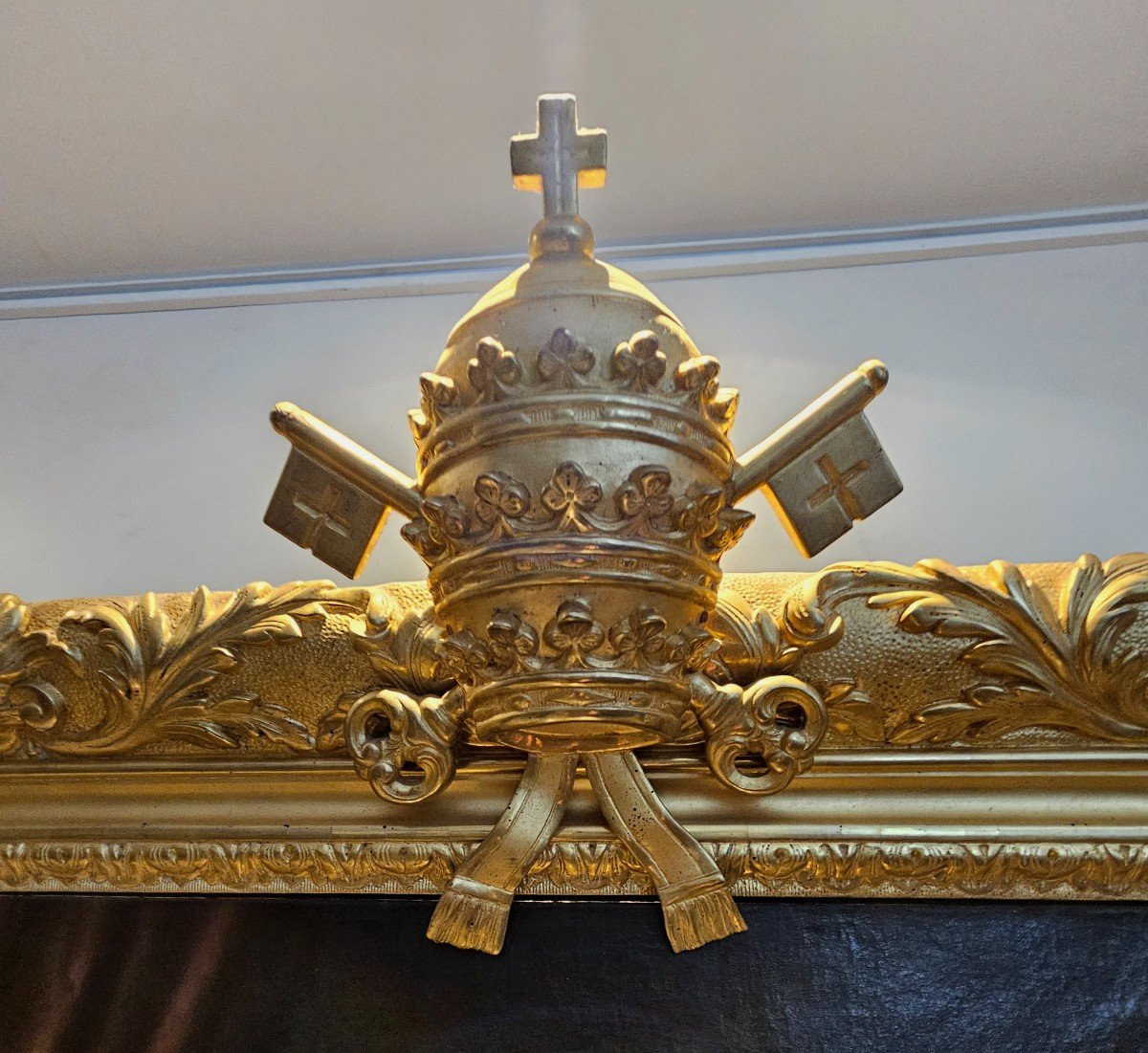 Important Portrait Du Pape Léon XIII XIX ème-photo-2
