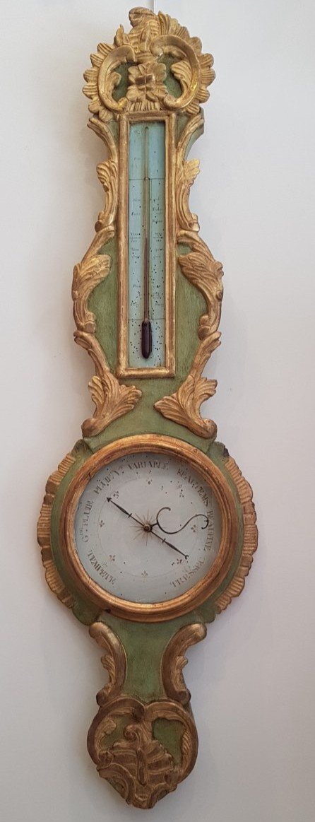 Baromètre Thermomètre d'Epoque Transition Louis XV / Louis XVI XVIII ème