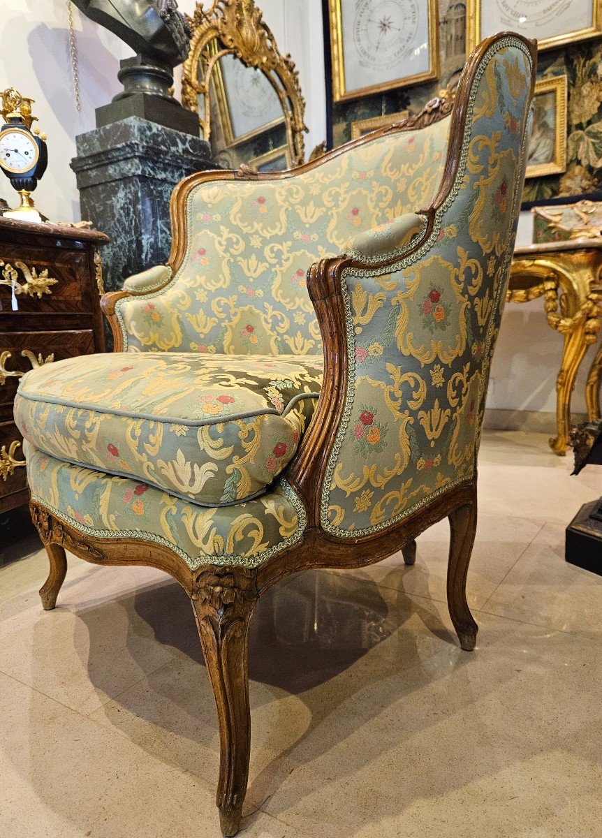 Importante Bergère Estampillée PH.Poirie Epoque Louis XV XVIII ème -photo-3