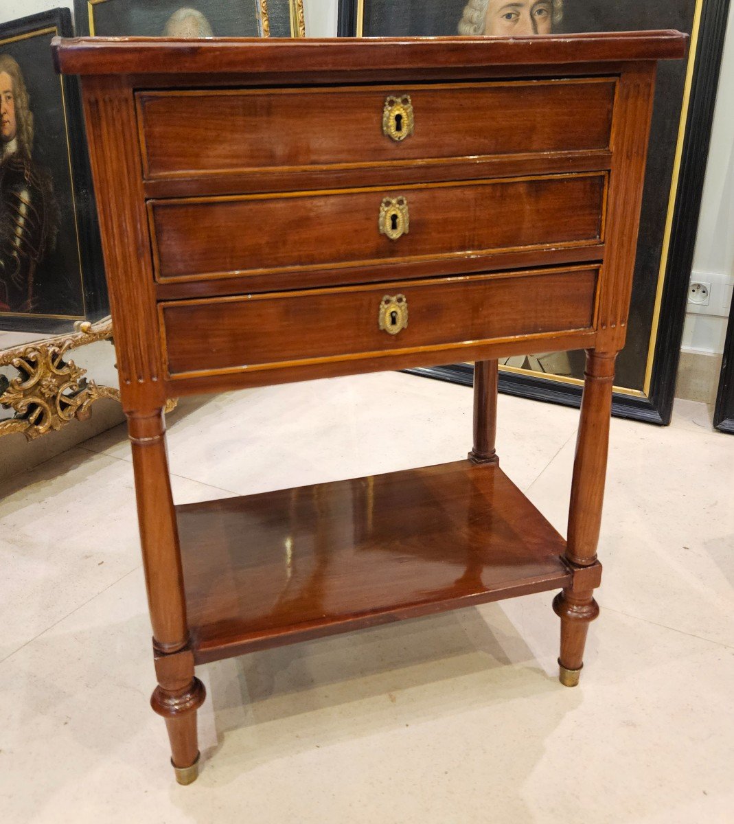 Table De Salon En Acajou Epoque Louis XVI XVIII ème -photo-4