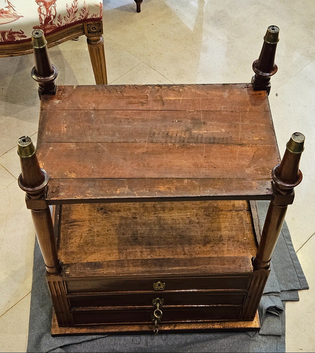 Table De Salon En Acajou Epoque Louis XVI XVIII ème -photo-4