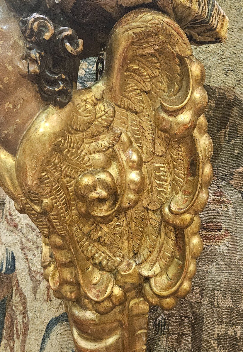  Important Louis XIV Period Wall Console, Late 17th Century-photo-3