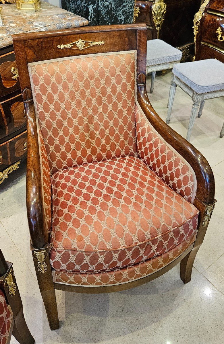  Paire De Bergères Epoque Empire Début XIXème-photo-2