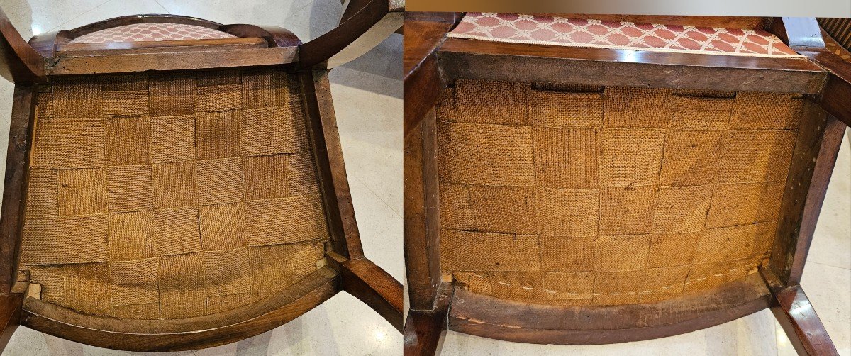  Paire De Bergères Epoque Empire Début XIXème-photo-8