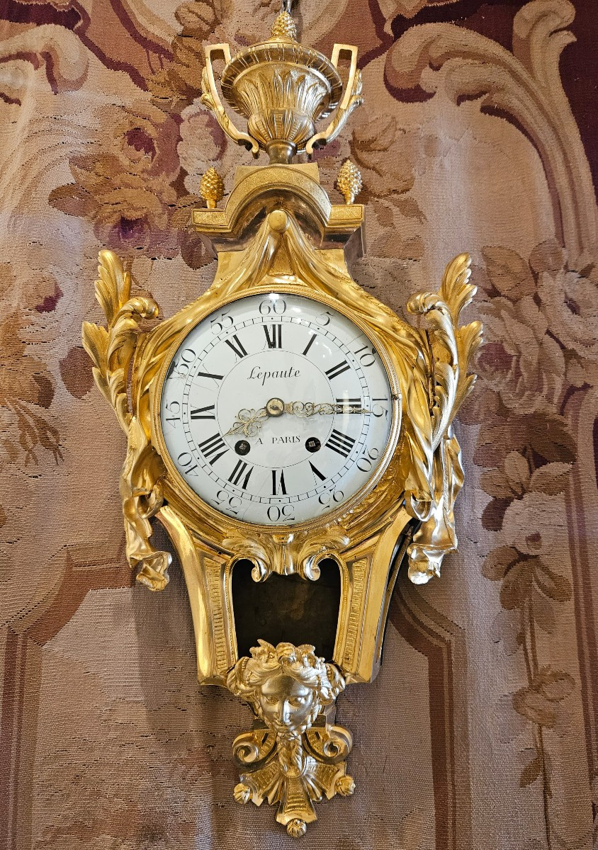 Important Gilt Bronze Cartel Louis XVI Period XVIIIth -photo-6