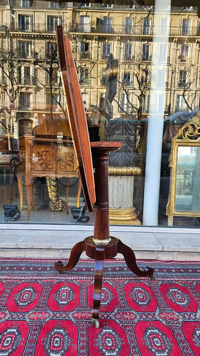 Mahogany Gueridon Stamped B.molitor Directoire Period Late 18th Century -photo-3