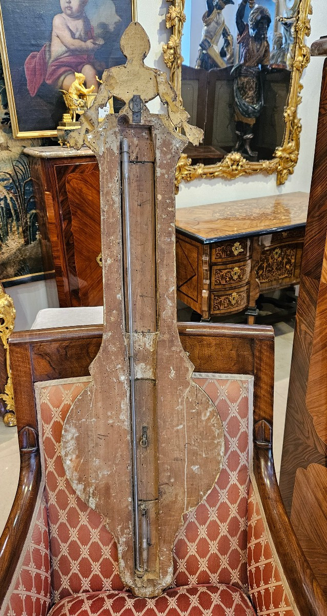 Barometer Thermometer By "carcany Faubourg St Antoine" Louis XVI Period XVIII Century-photo-6