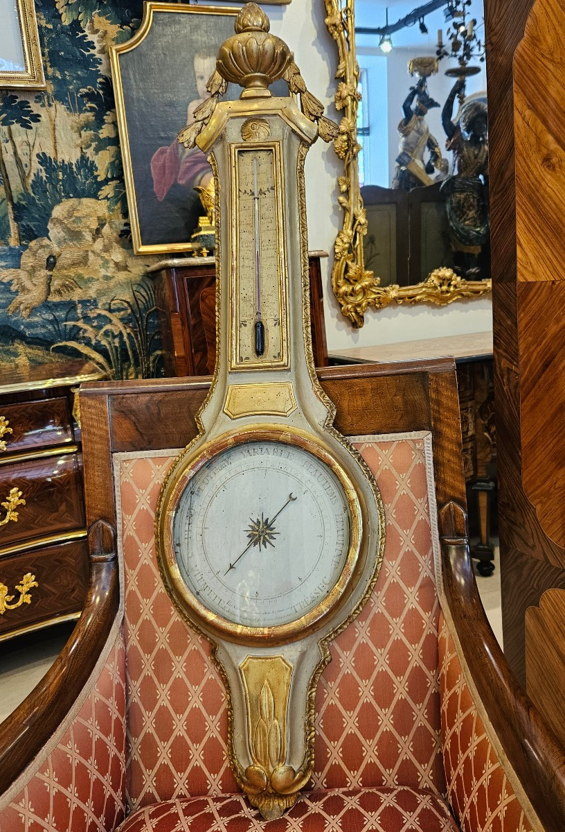 Barometer Thermometer By "carcany Faubourg St Antoine" Louis XVI Period XVIII Century