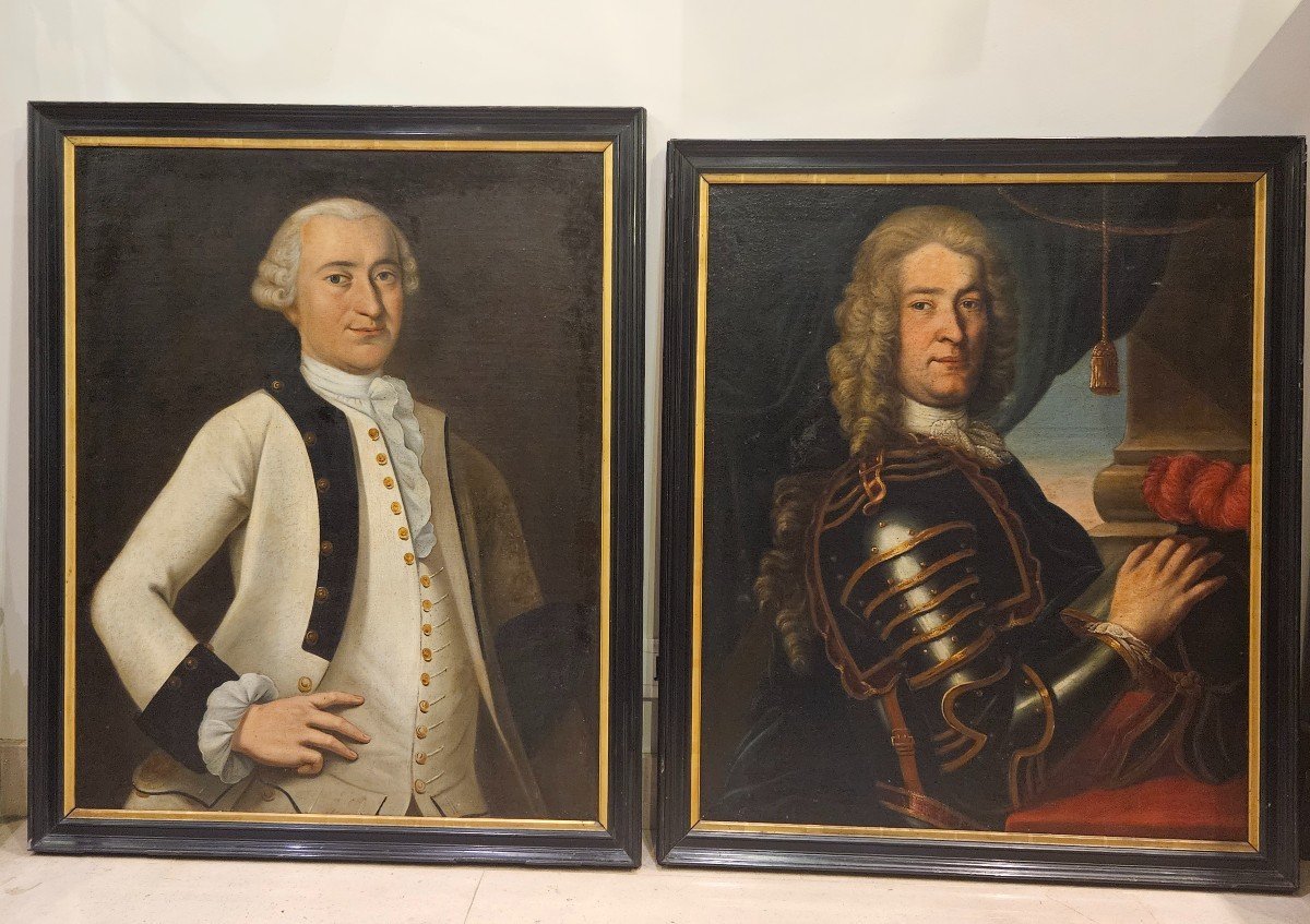 Deux Portraits d'Homme XVIII ème-photo-5