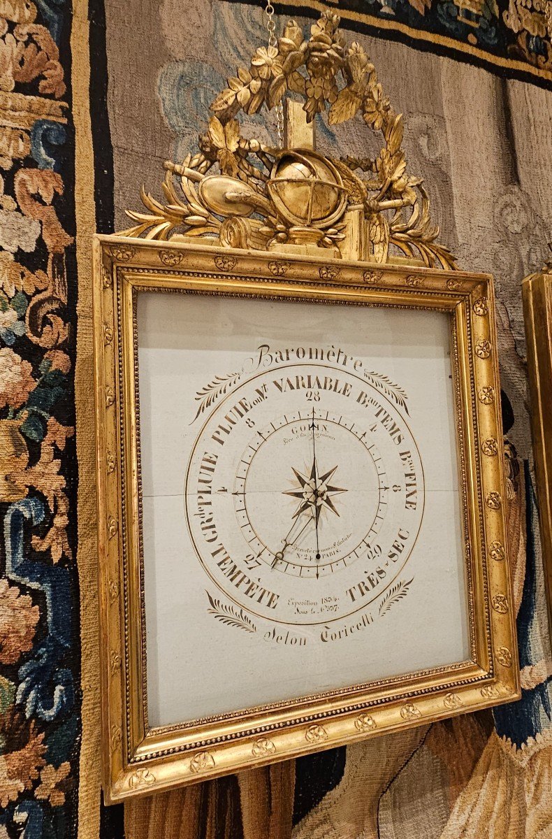 Barometer And Thermometer "gohin At The Paris Exhibition Of French Industrial Products 1834" -photo-2