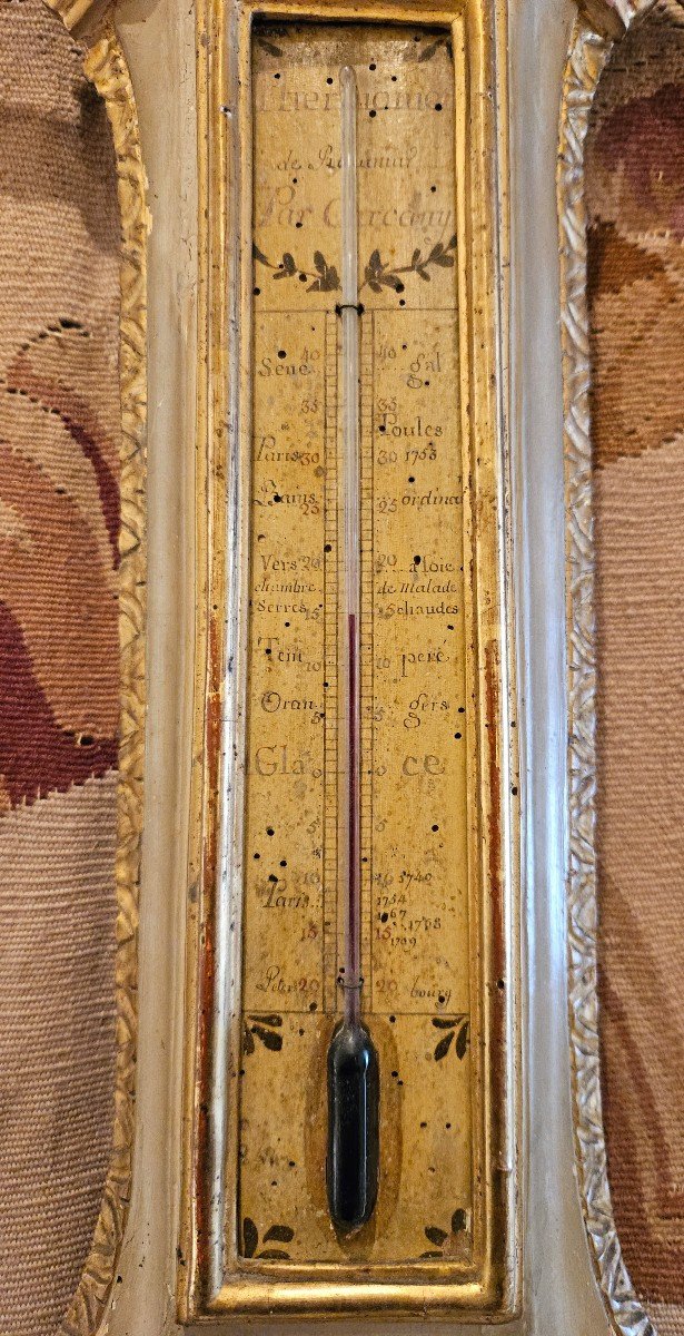 Barometer Thermometer By "carcany Faubourg St Antoine" Louis XVI Period XVIII Th-photo-2