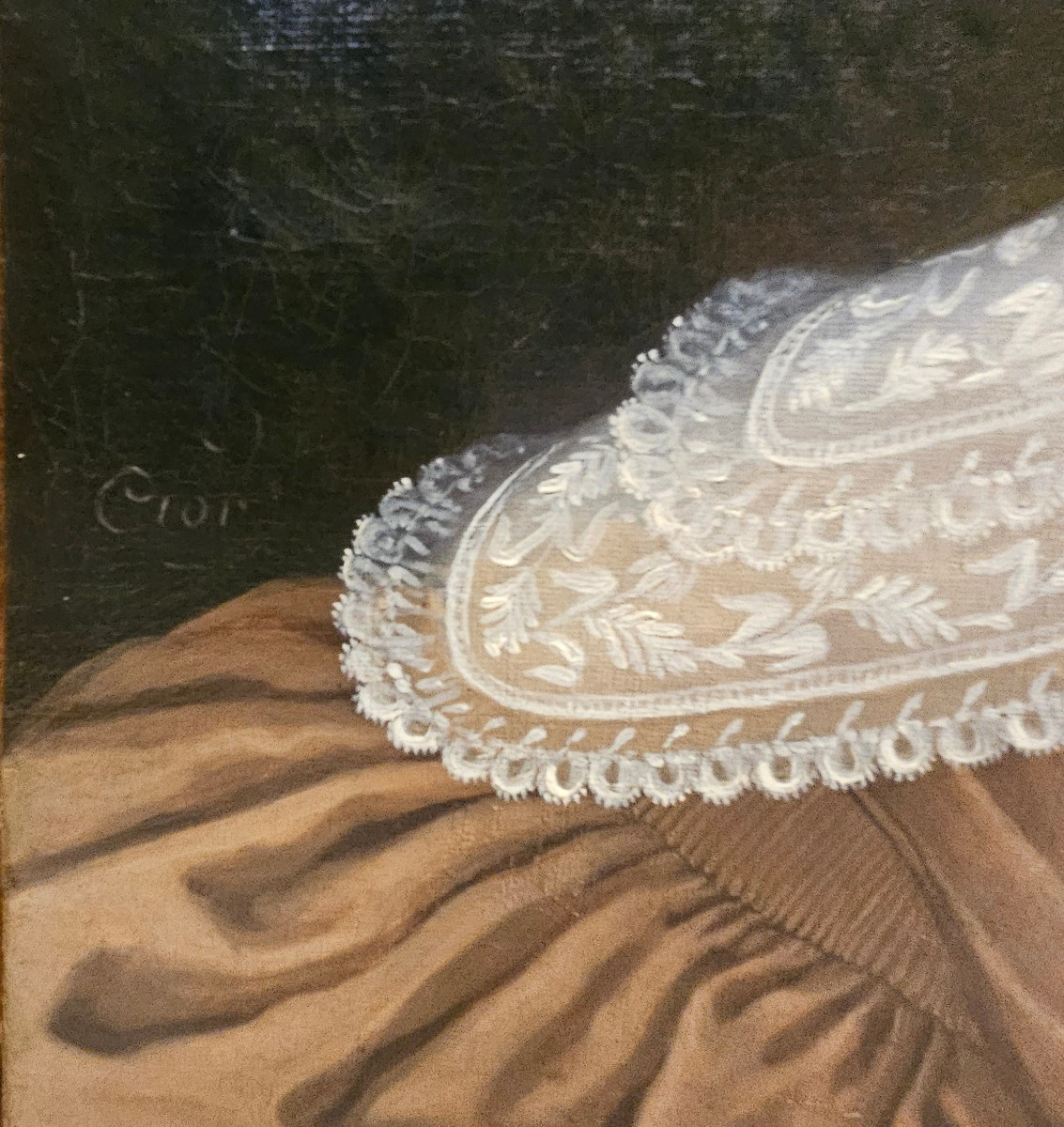  Paire De Grands Portraits Signés "Pierre Charles Cior 1769-1840 "début XIX ème.-photo-3