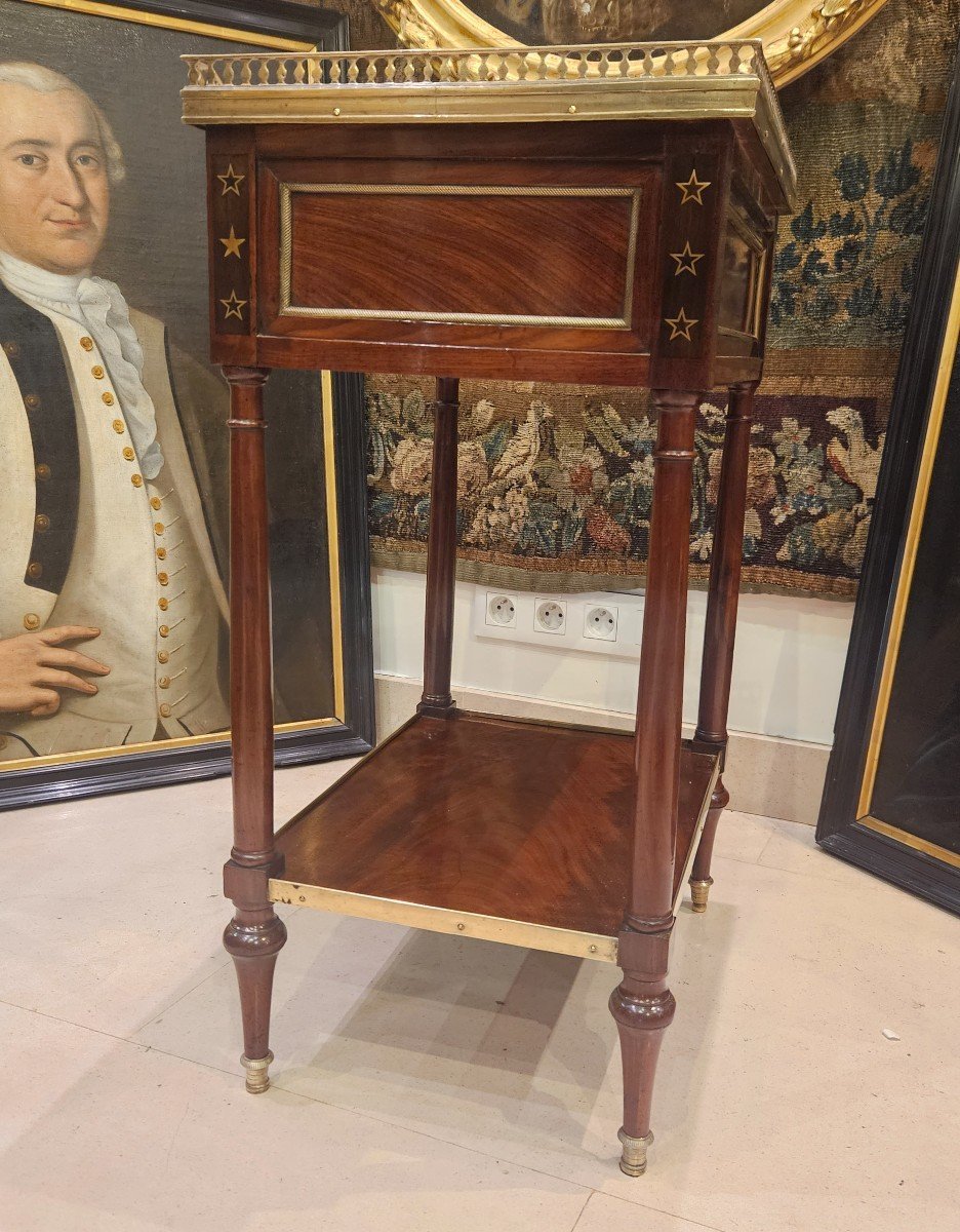 Mahogany Writing Table, Directoire Period, 18th Century-photo-4