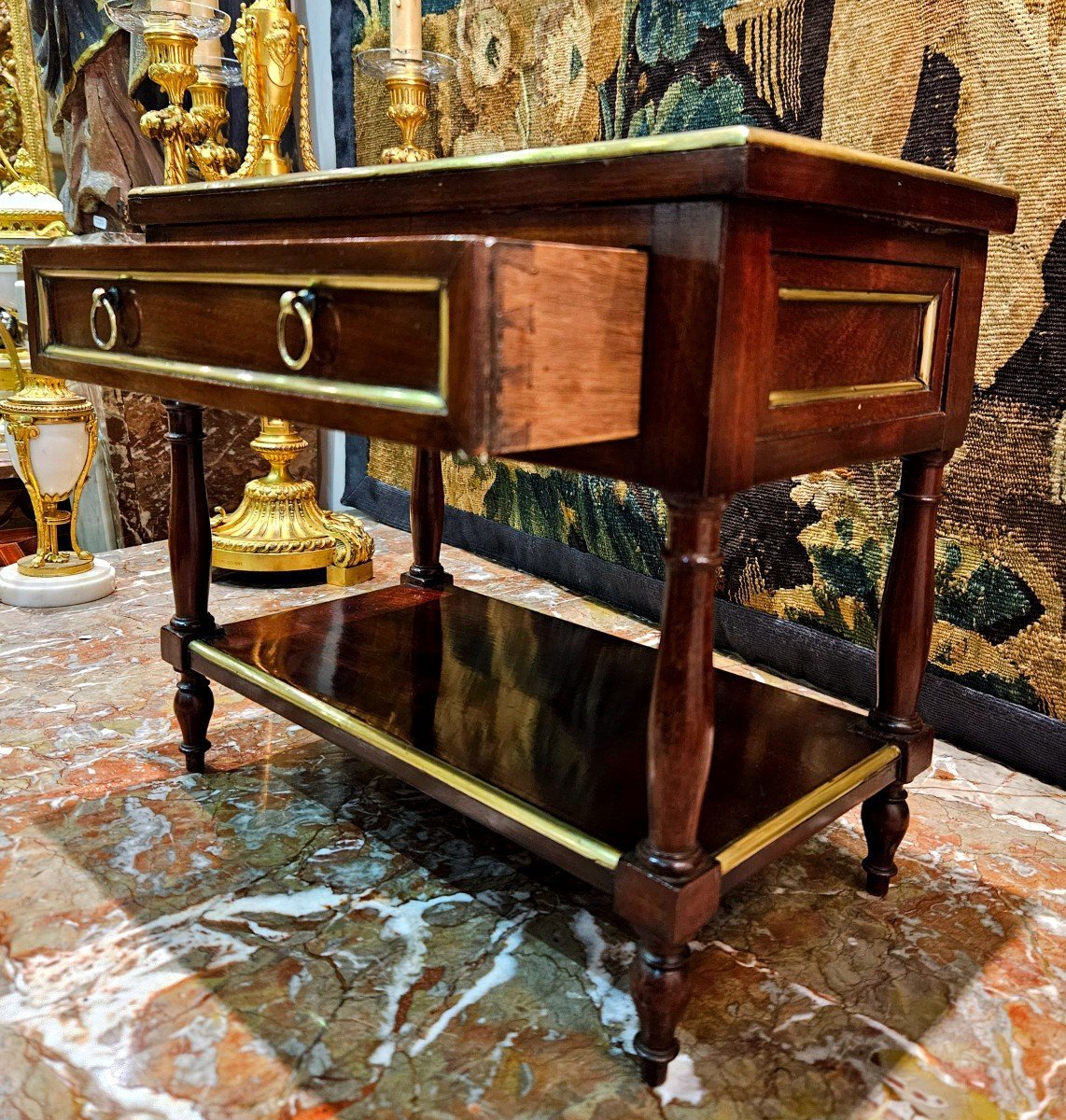 Mahogany Master Console, Early 19th Century-photo-4