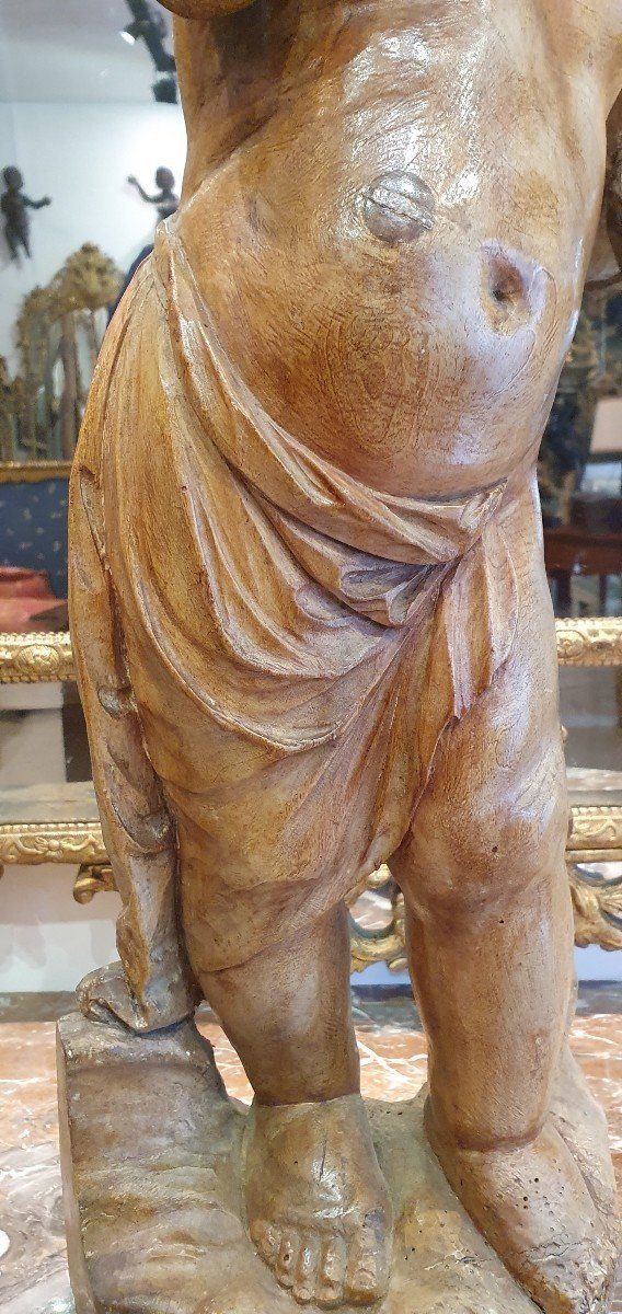Carved Linden Putti, Italy, 18th Century-photo-2