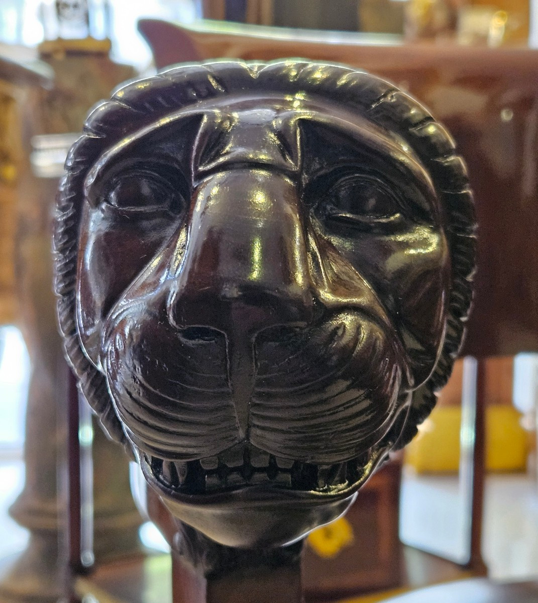 "lion Head" Office Chair, Empire Period, Early 19th Century -photo-2