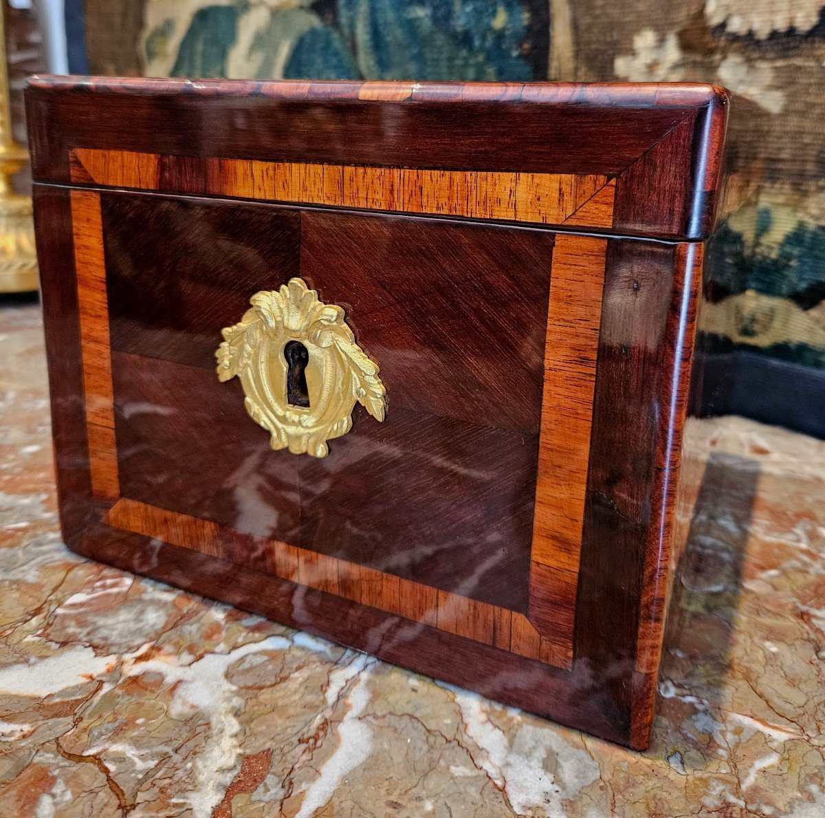 Coffret En Marqueterie XVIII ème-photo-2