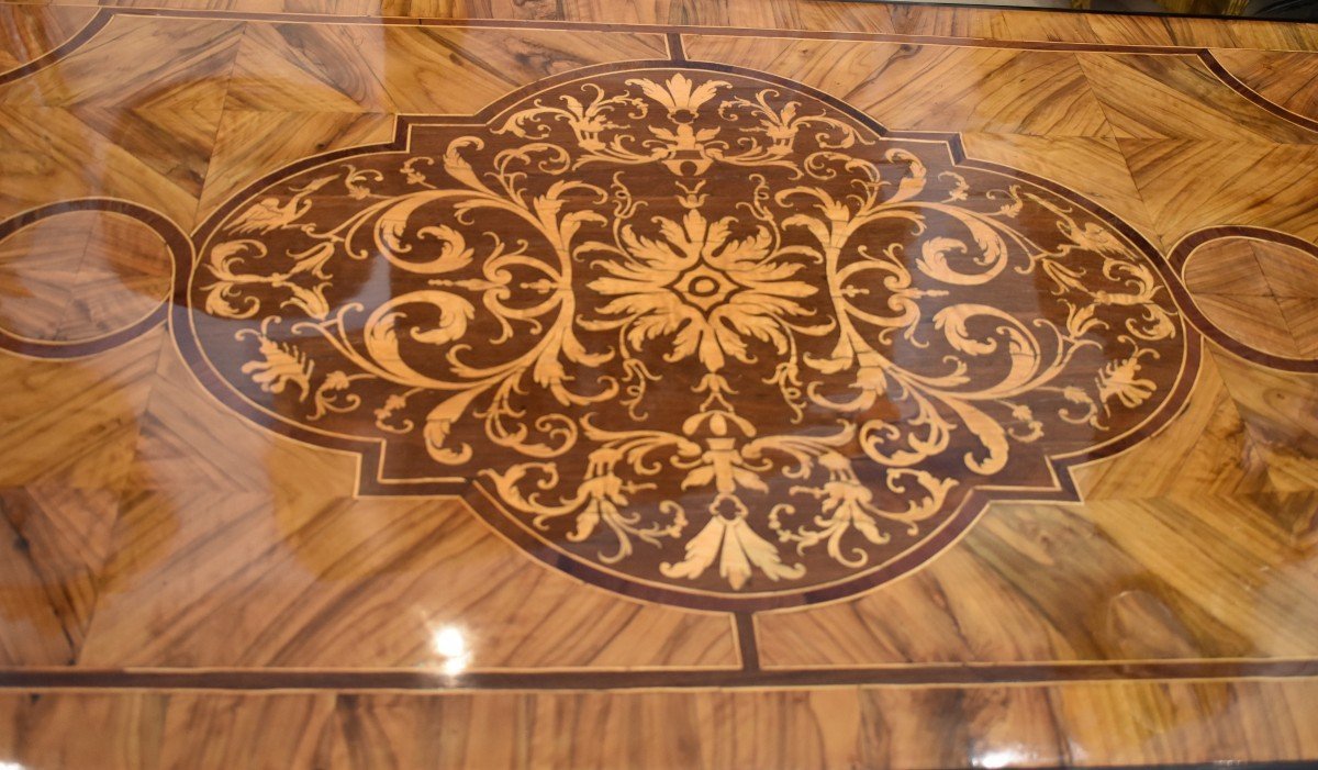 Mazarin Marquetry Desk, Louis XIV Period, 17th Century-photo-2