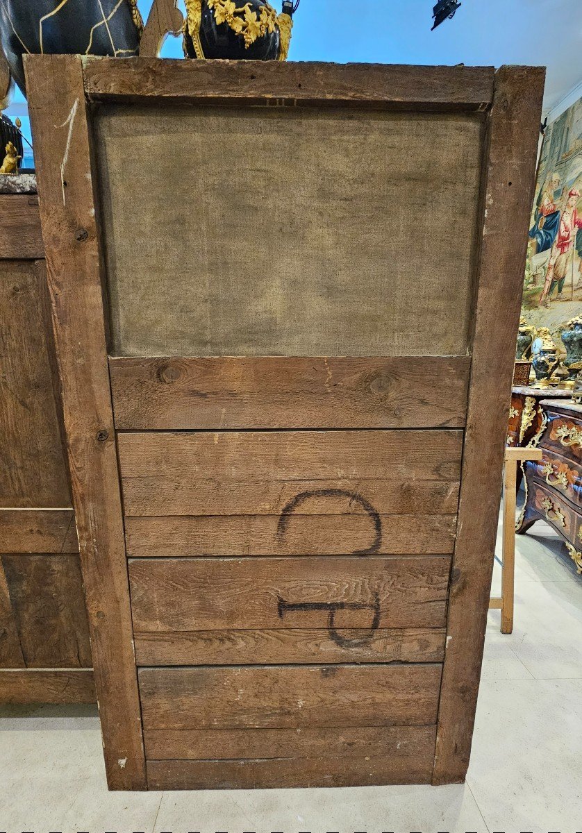 Trumeau En Bois Sculpté Et Doré Epoque Louis XVI XVIII ème-photo-4