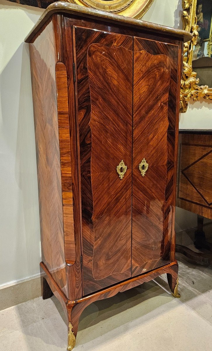 A Hauteur d'Appui En Marqueterie Estampillé Epoque Transition XVIII ème-photo-3