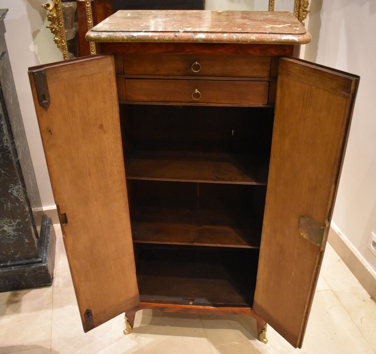 A Hauteur d'Appui En Marqueterie Estampillé Epoque Transition XVIII ème-photo-4