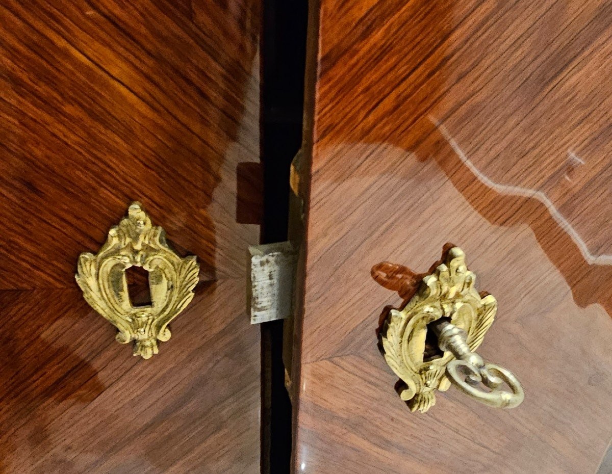 A Hauteur d'Appui En Marqueterie Estampillé Epoque Transition XVIII ème-photo-5