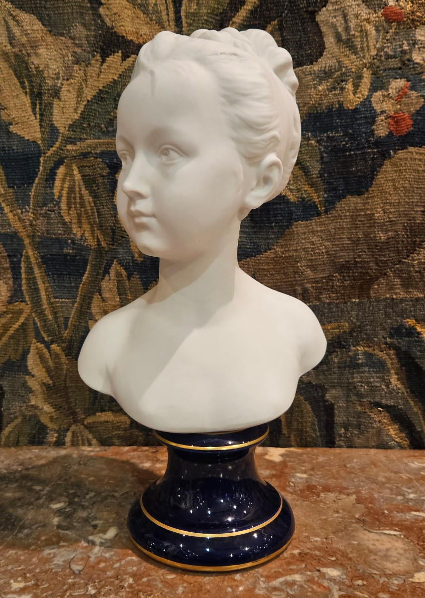 "les Enfants Brongniart" d'Après Houdon Par Tharaud Limoges Début XX ème -photo-4