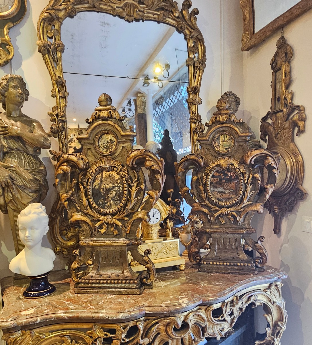 Important Pair Of Monstrances Louis XIV Period 17th Century-photo-3