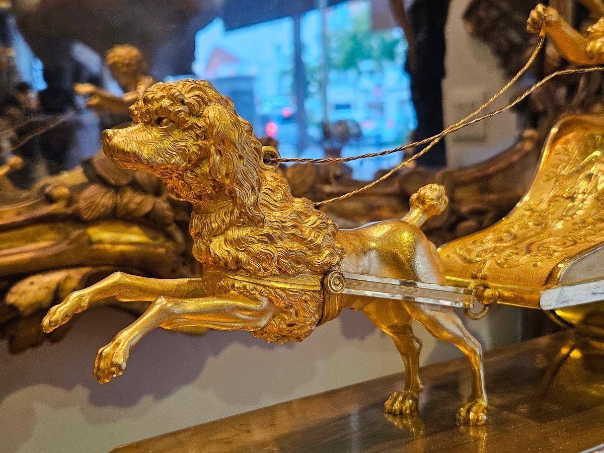 Chariot Clock Empire Period Early 19th Century-photo-1
