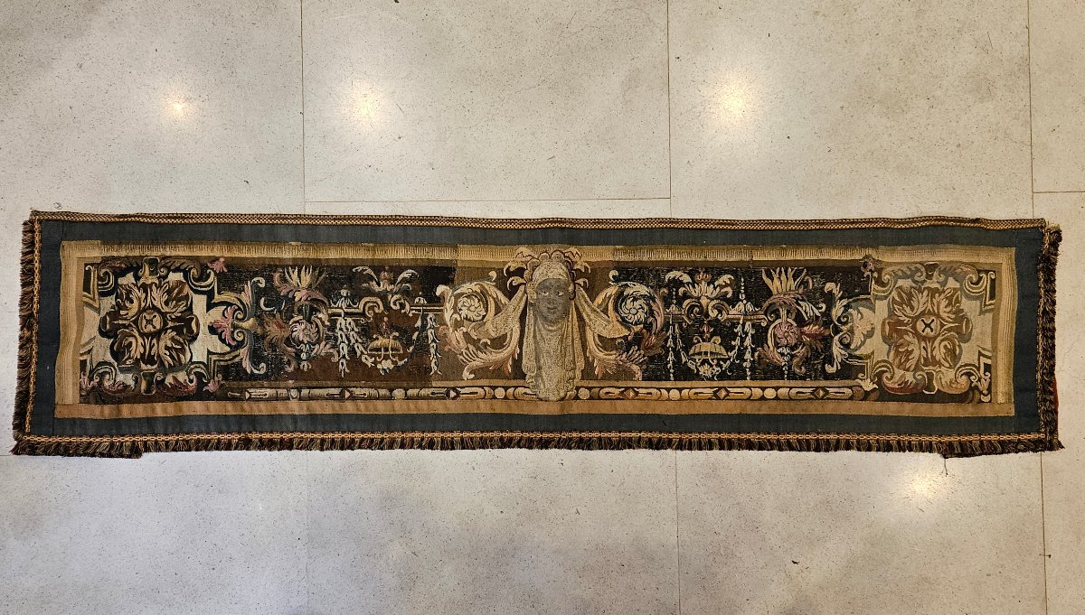 Bandeau De tapisserie De Beauvais Epoque Louis XIV Fin XVII ème -photo-2