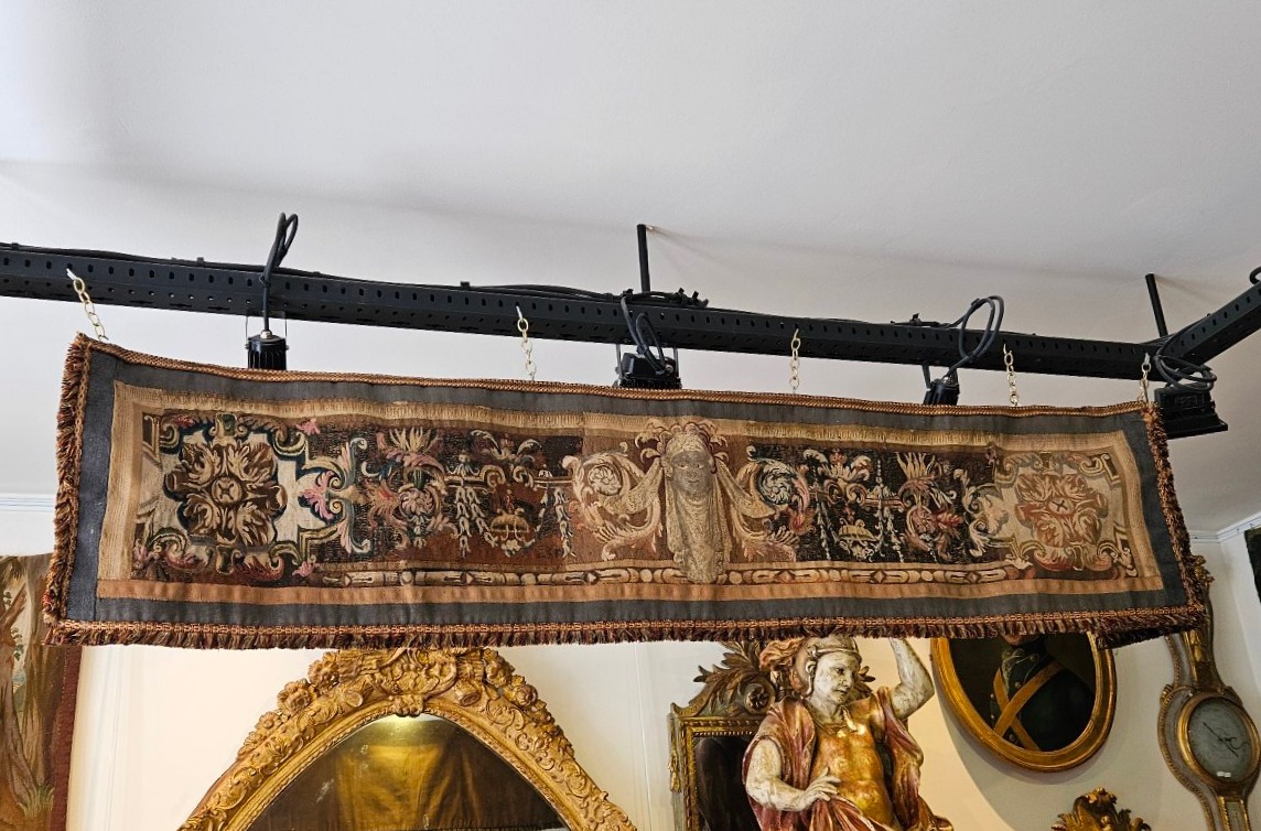 Bandeau De tapisserie De Beauvais Epoque Louis XIV Fin XVII ème -photo-4