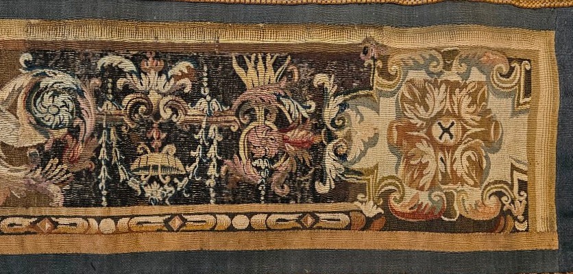 Bandeau De tapisserie De Beauvais Epoque Louis XIV Fin XVII ème -photo-2