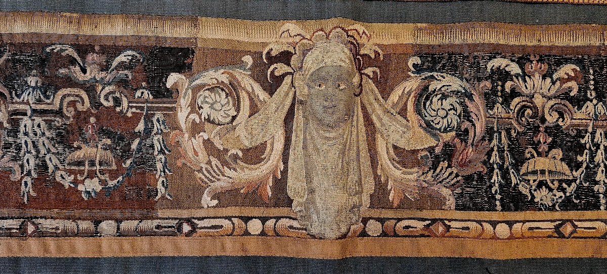 Bandeau De tapisserie De Beauvais Epoque Louis XIV Fin XVII ème -photo-4