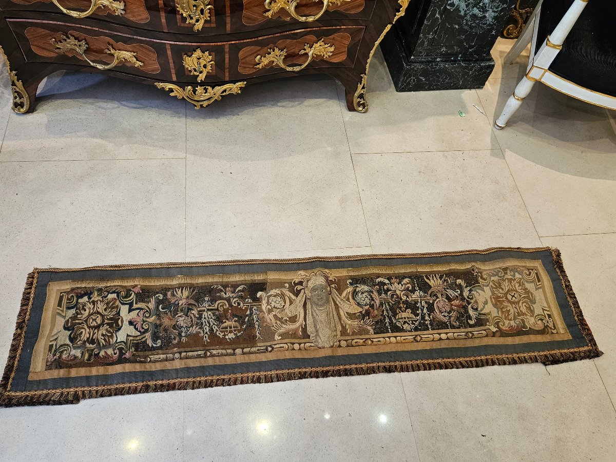 Bandeau De tapisserie De Beauvais Epoque Louis XIV Fin XVII ème -photo-5