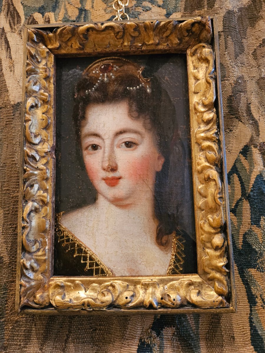 Portrait Of Louise Françoise De Bourbon, 18th Century -photo-3