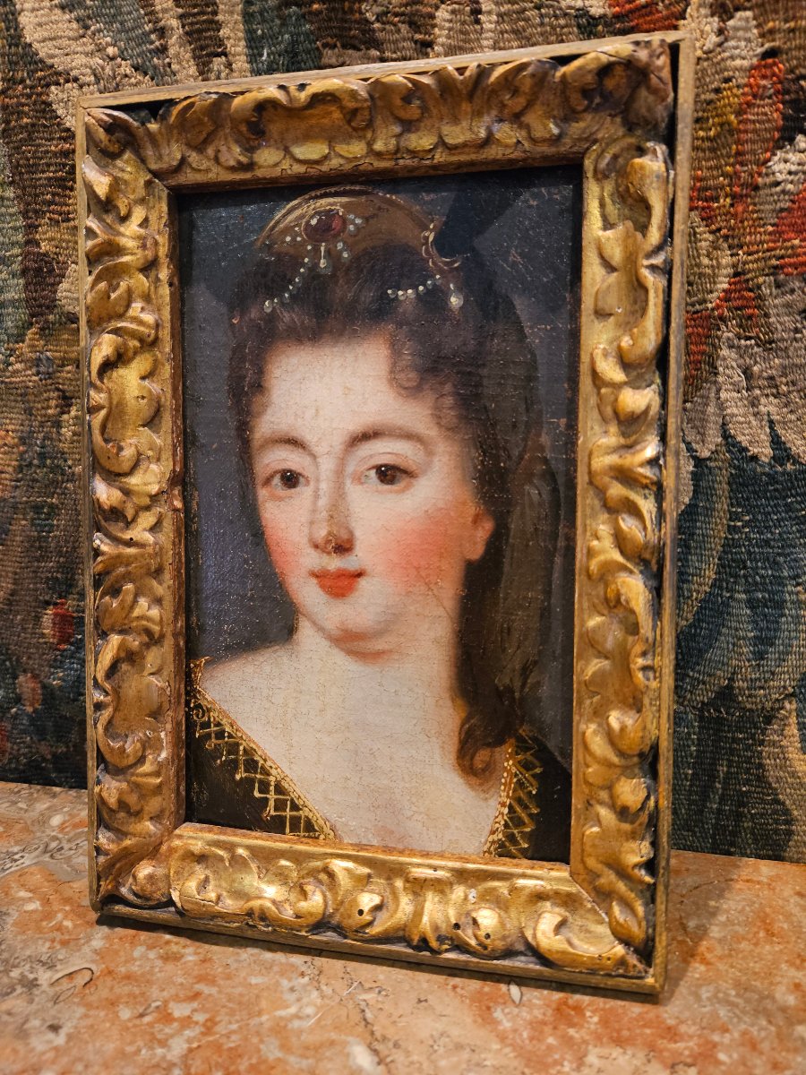 Portrait Of Louise Françoise De Bourbon, 18th Century -photo-1