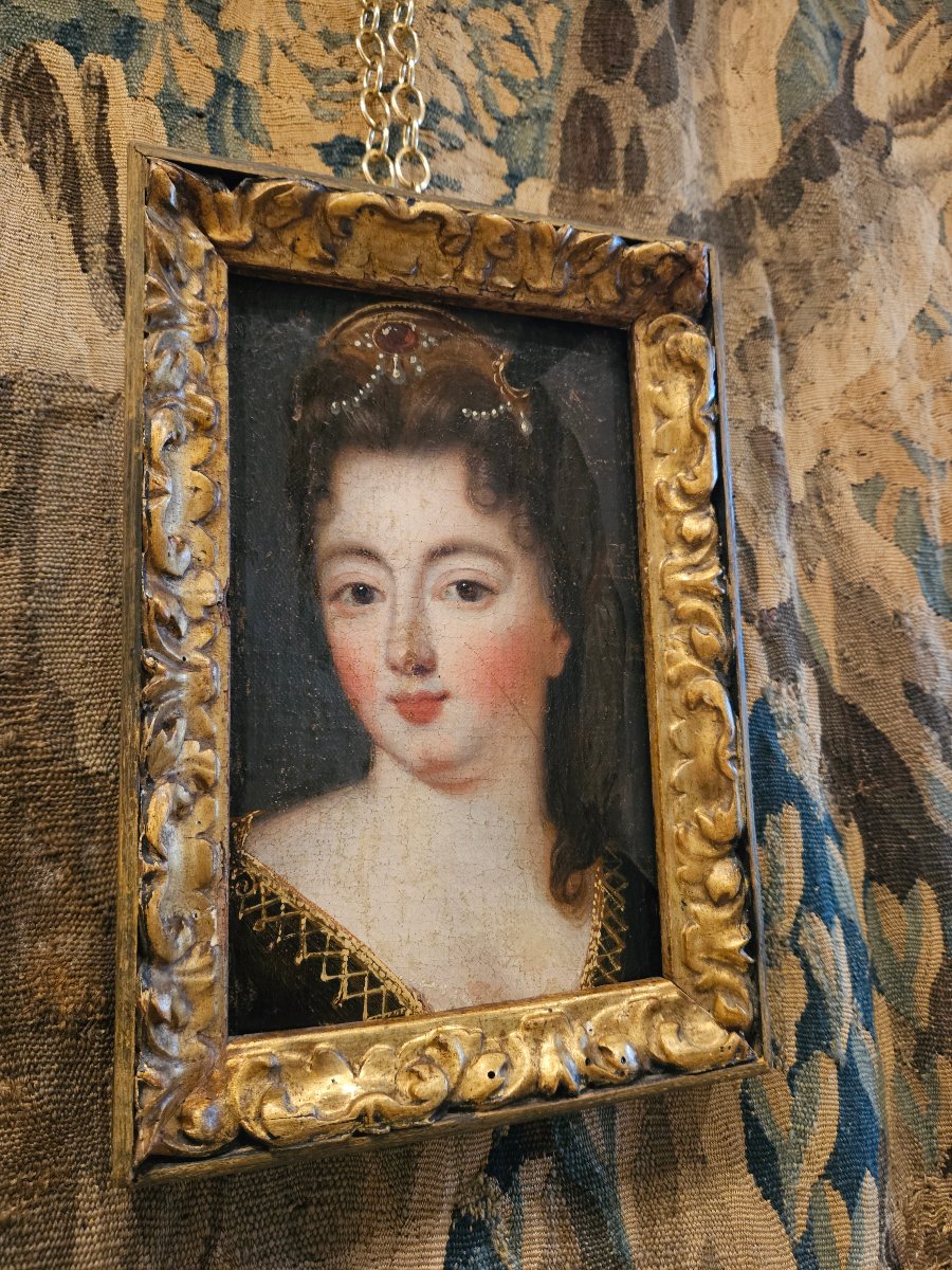 Portrait Of Louise Françoise De Bourbon, 18th Century -photo-3