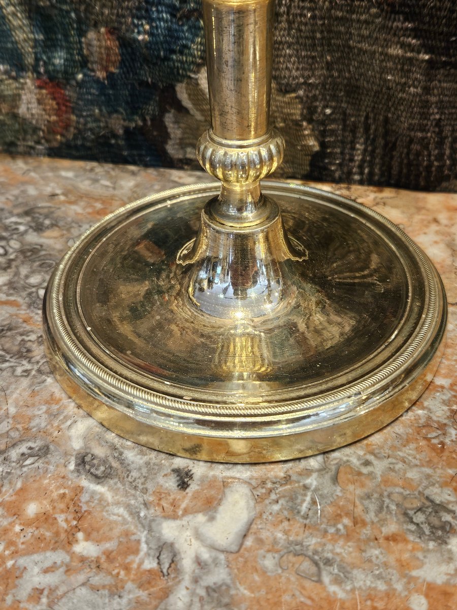 Paire de Flambeaux En Carquois En Bronze Doré Epoque Consulat XVIII ème-photo-4