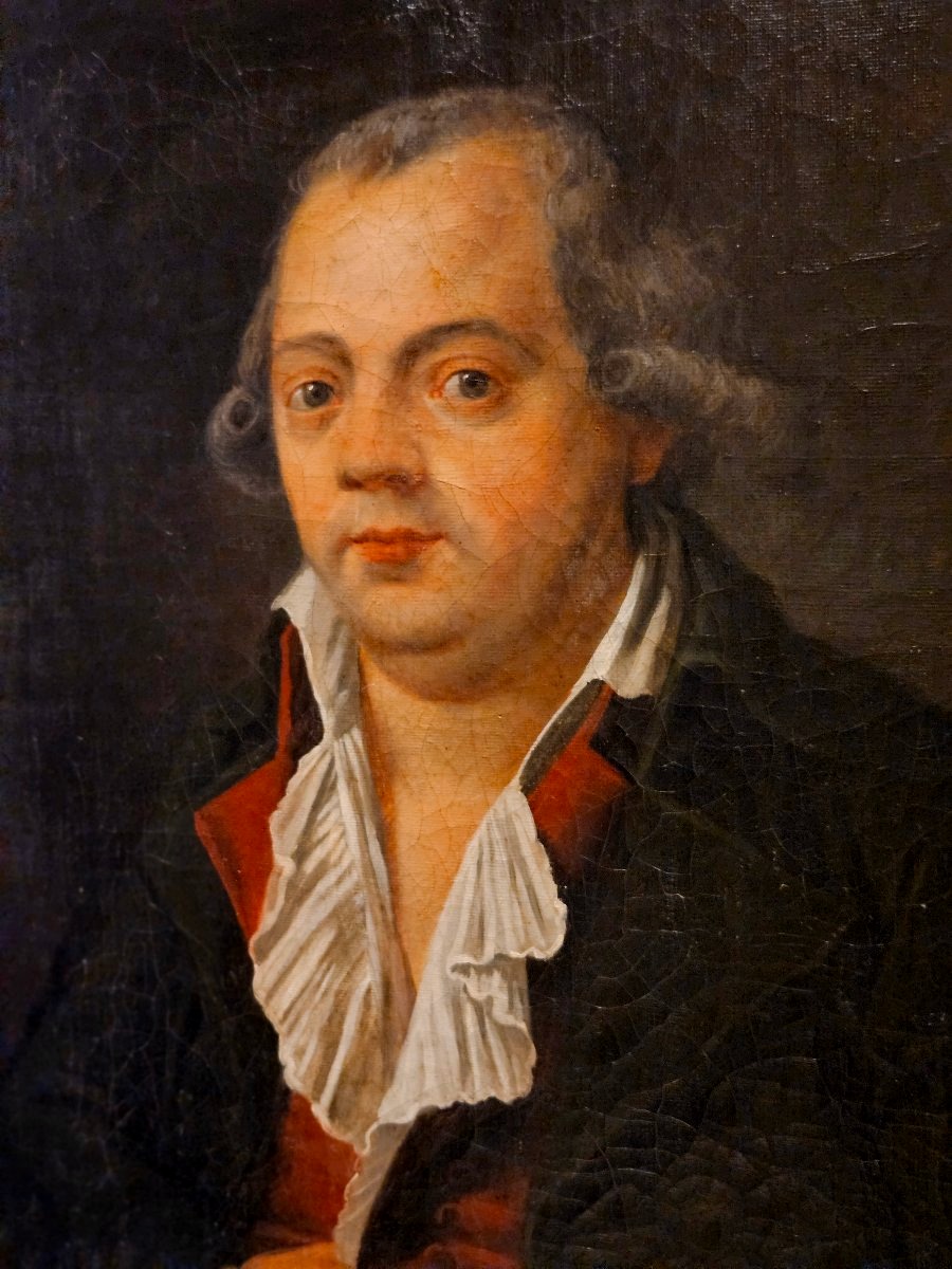 Portrait D'Homme Epoque Louis XVI XVIII ème -photo-3