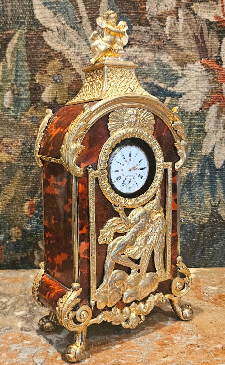 Grand Porte-Montre De Style Régence XIXème-photo-3