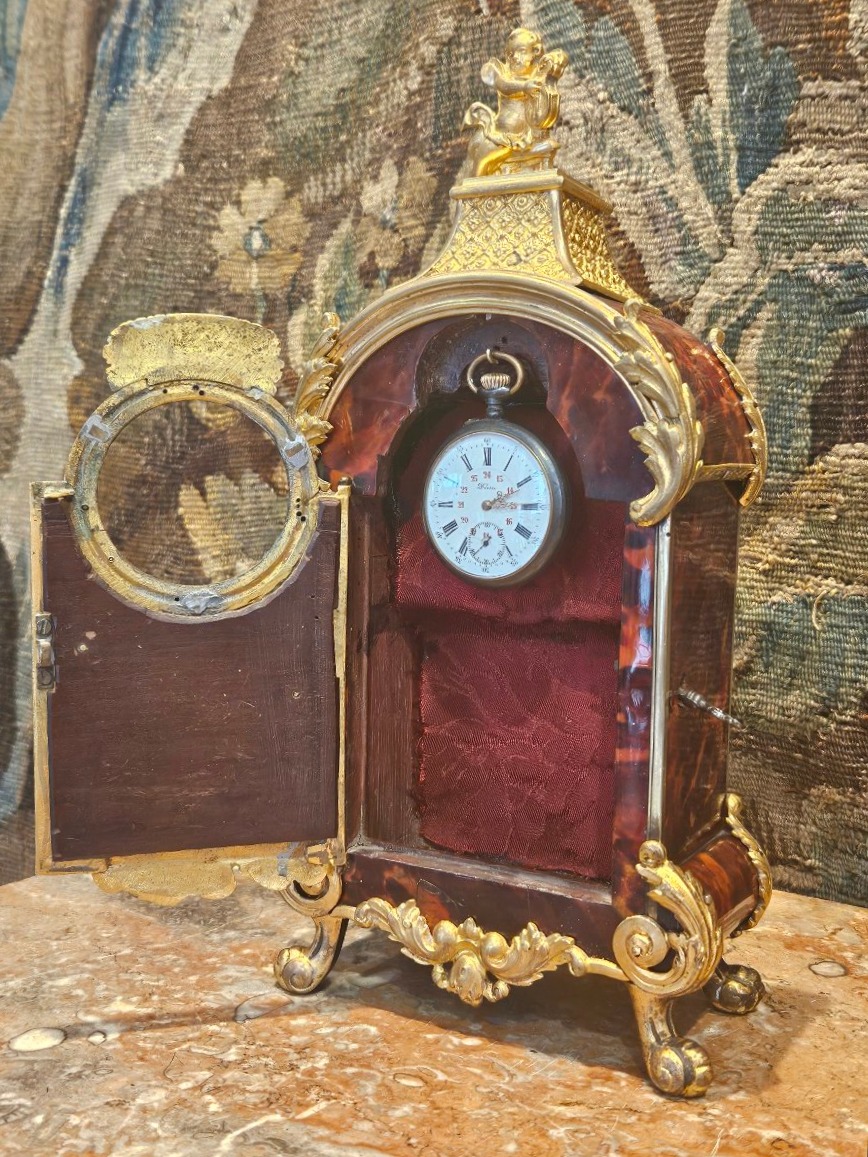 Grand Porte-Montre De Style Régence XIXème-photo-4