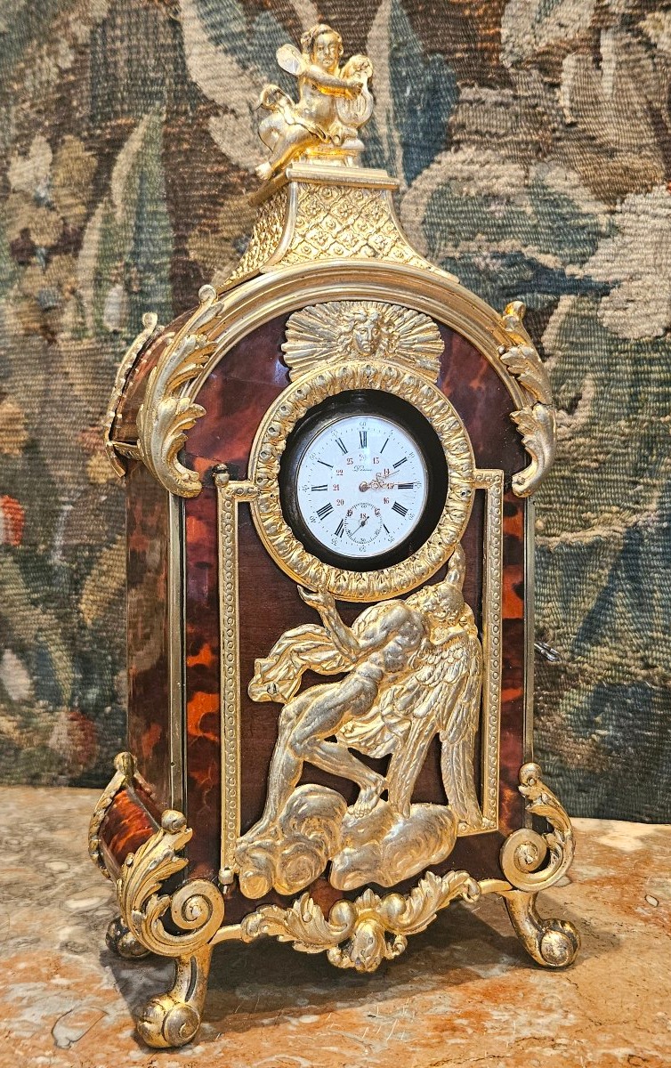 Grand Porte-Montre De Style Régence XIXème-photo-3