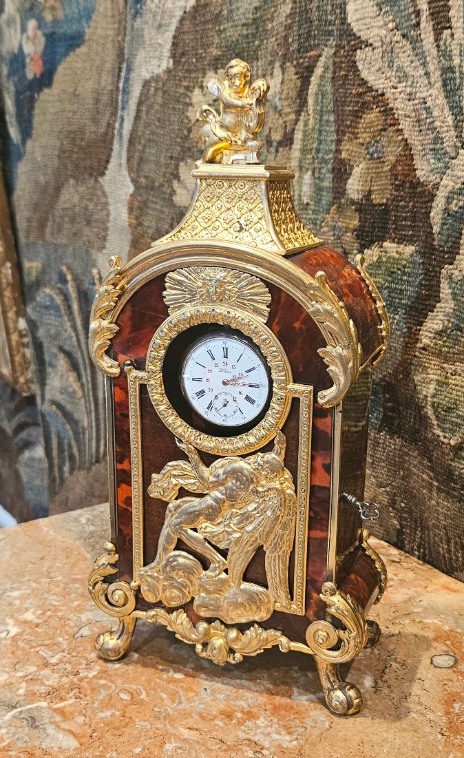 Grand Porte-Montre De Style Régence XIXème-photo-4