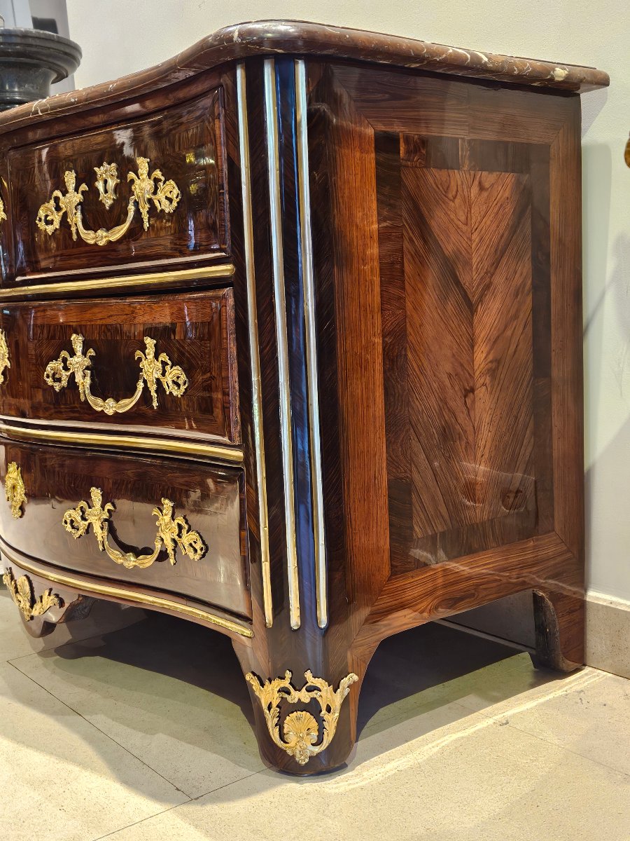 Commode Régence Estampillée"Migeon" XVIII ème-photo-2