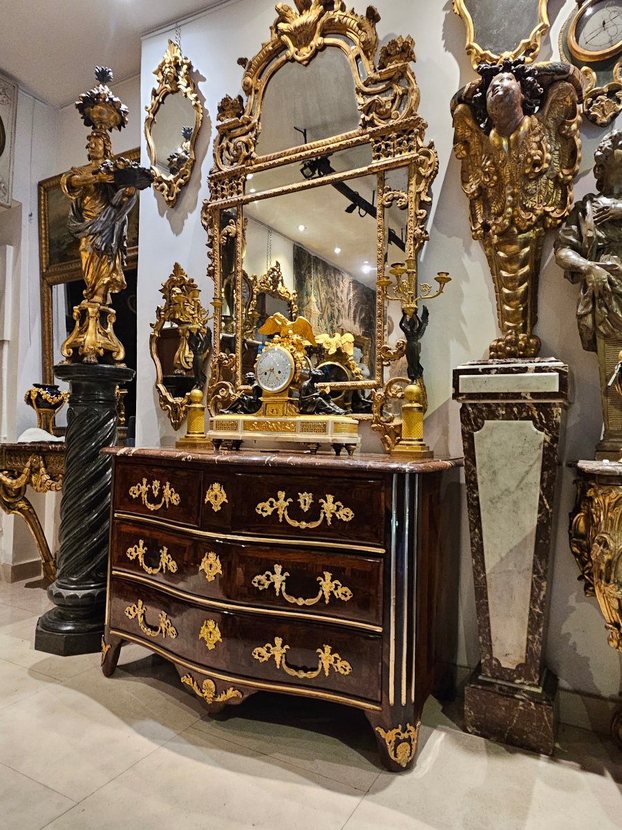Commode Régence Estampillée"Migeon" XVIII ème-photo-7