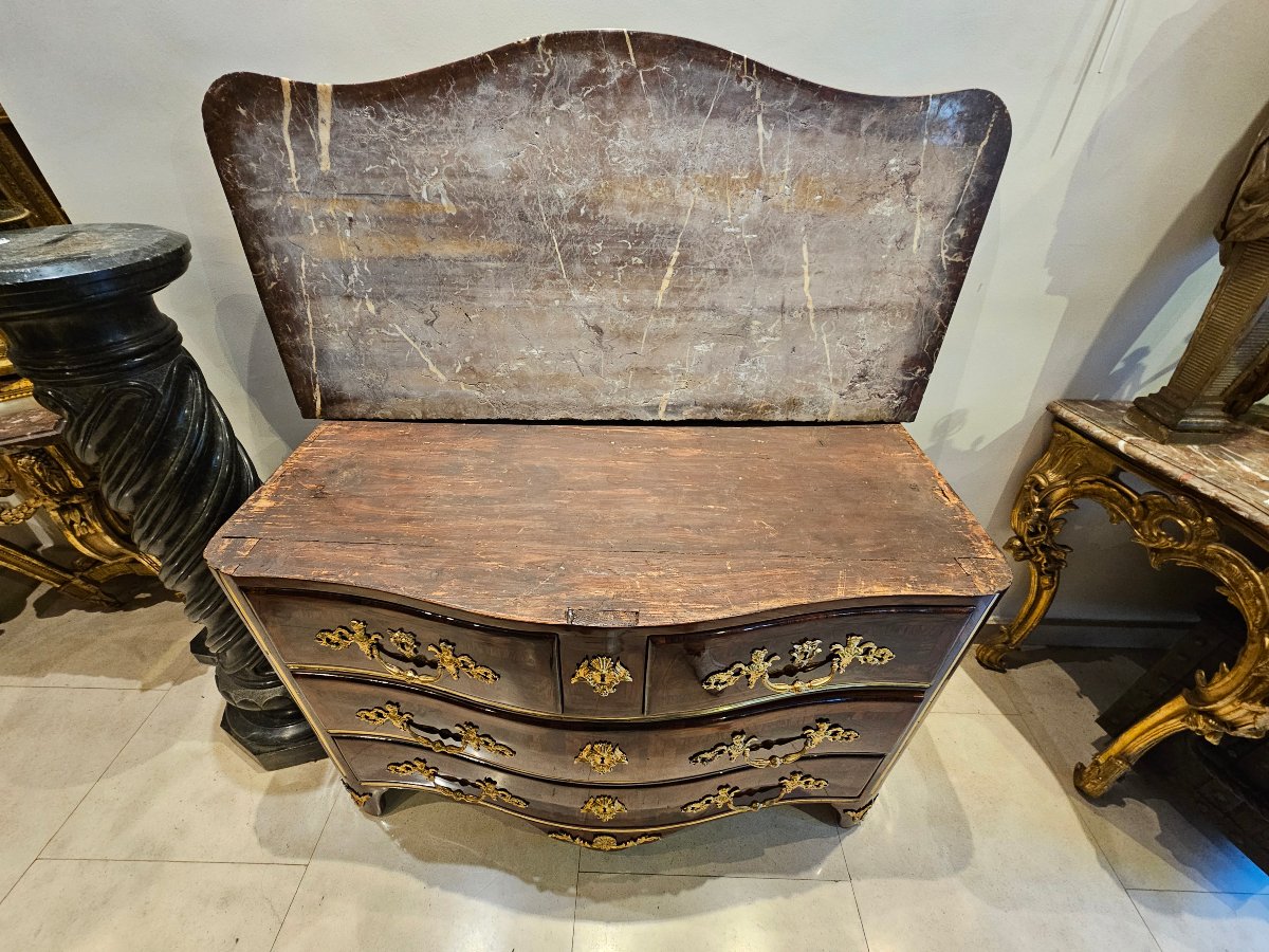 Commode Régence Estampillée"Migeon" XVIII ème-photo-8