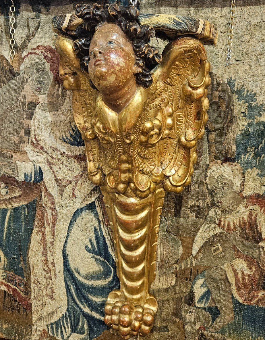 Importante Console d'Applique Epoque Louis XIV Fin XVII ème-photo-2