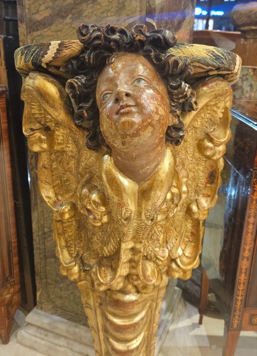 Importante Console d'Applique Epoque Louis XIV Fin XVII ème-photo-3