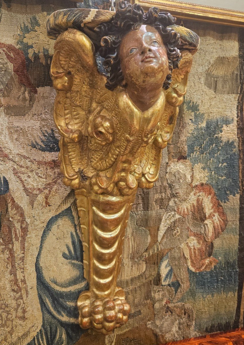 Importante Console d'Applique Epoque Louis XIV Fin XVII ème-photo-3