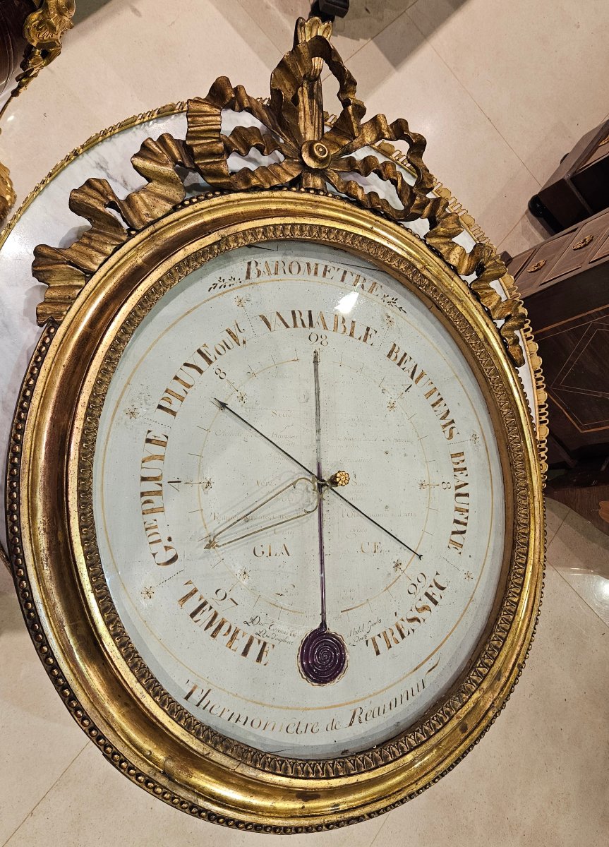Baromètre Par "A.Carcano 1755-1820" Epoque Louis XVI XVIII ème -photo-3